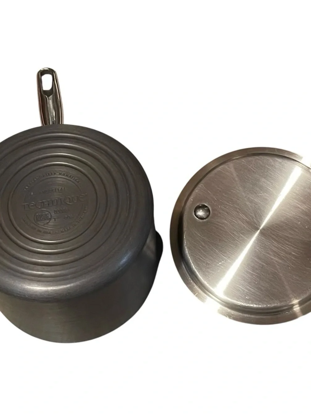 Technique Commercial Anodized Non-Stick 2Qt Chef Sauté Sauce Fry Pan & Lid